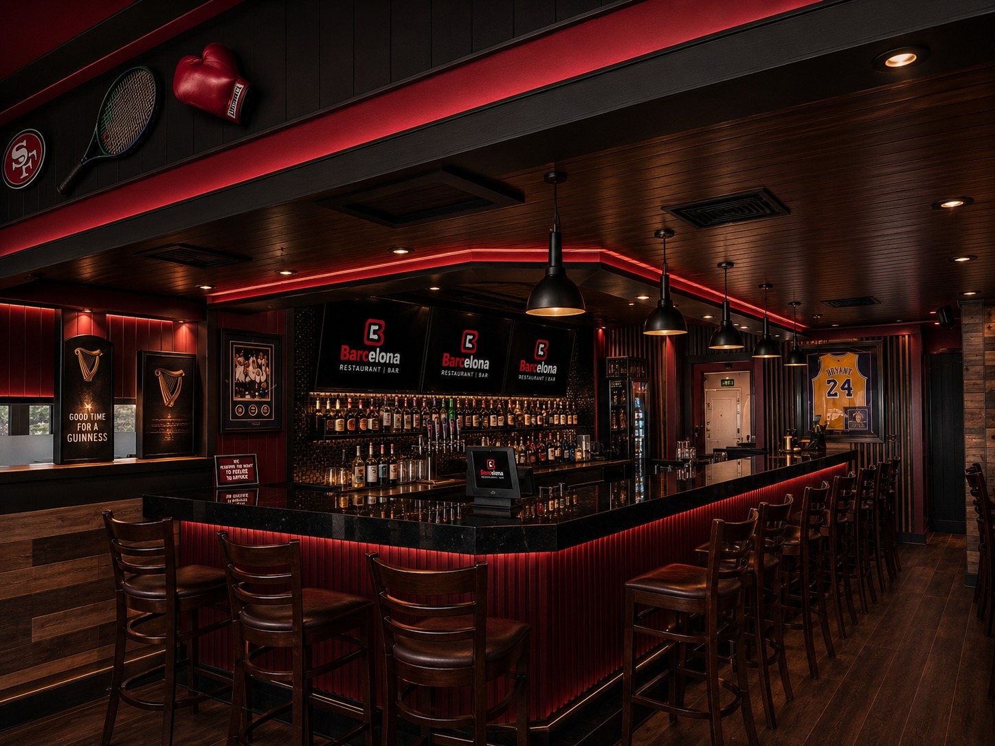Inside Barcelona Restaurant & Bar, Milpitas