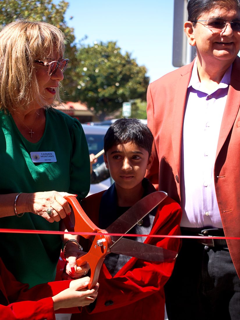 The ribbon cutting